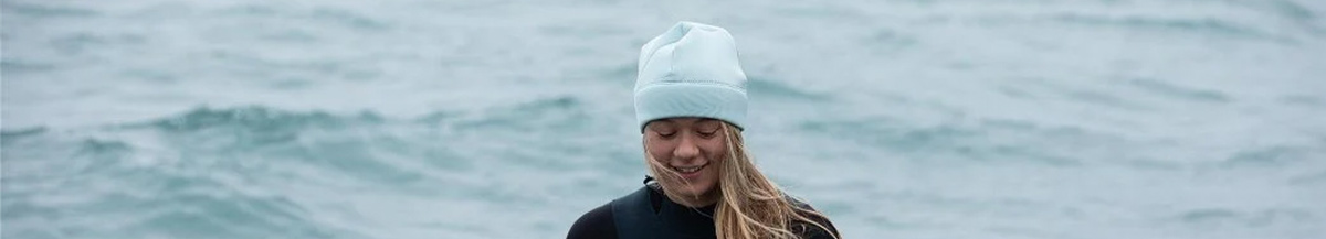 Wetsuit hoods and beanies