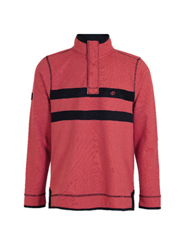 Brakeburn Pique Quater Zip - Red