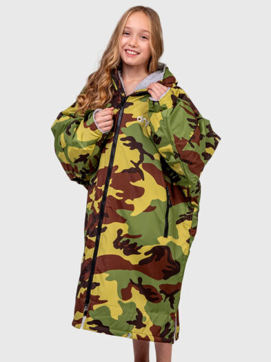 Camo Grey Kids Advance Changing Robe