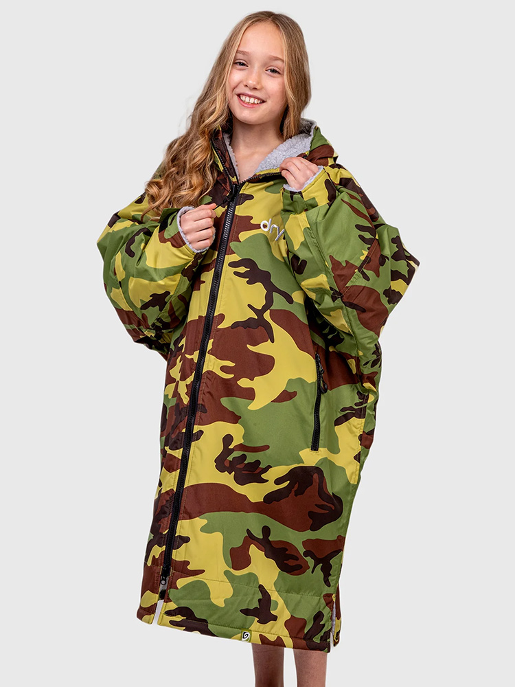 Camo Grey Kids Advance Changing Robe Camo Grey Kids Advance Changing Robe
