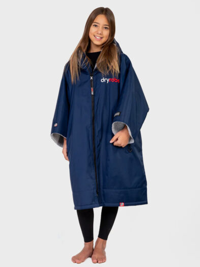 Navy Grey Easy-Fit Kids Advance Changing Robe