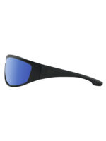 Dirty Dog Sunglasses Vampire (M) Satin Black | Grey/Blue Mirror Polarised - 53832