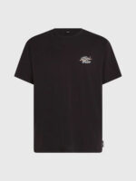 Men O’Neill Retro Back Print T-Shirt | Black
