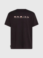 Men O’Neill Retro Back Print T-Shirt | Black