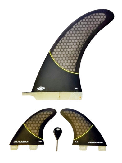 Naish SUP fin set 9" & 4" inc fin key
