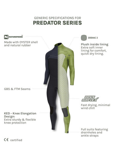 Prolimit Predator Shortarm Steamer Freezip 4/3 GBS