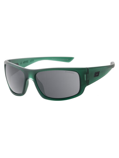 Dirty Dog Sunglasses Gorilla Crystal Dark Green Frame | Grey Polarised Lens - 53807