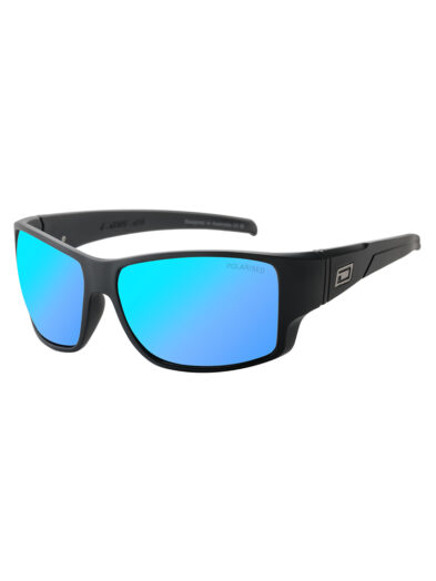 Dirty Dog Sunglasses Hoodoo Black Frame | Ice Blue Mirror Polarised Lens - 53799